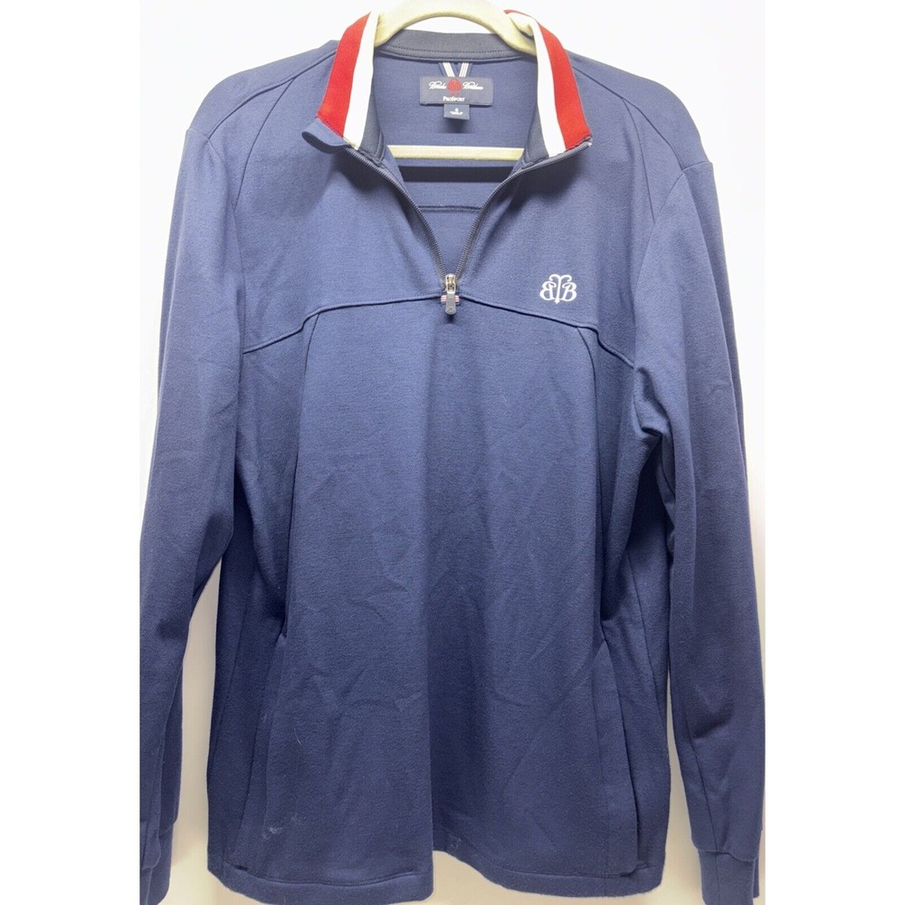 Brooks Brothers Prosport quarter-zip pullover Navy Blue Size Small‎